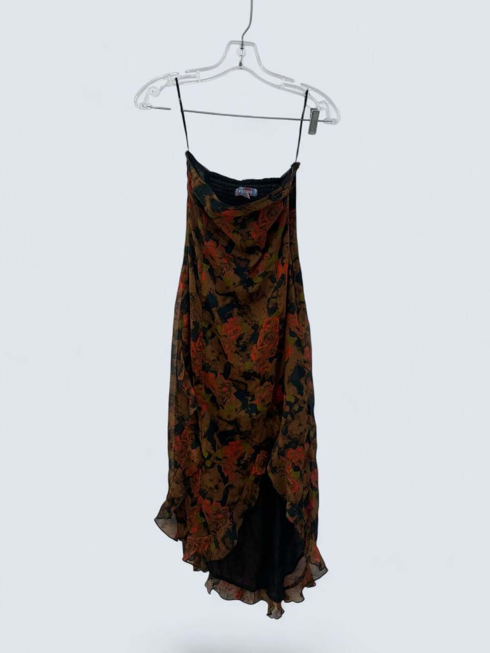 Urban Outfitters Rosie Strapless Ruffle Midi Dress Size XS - Picture 4 of 6